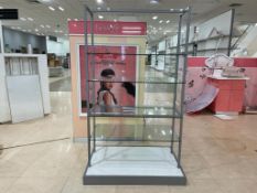 Shelving Unit with glass shelving