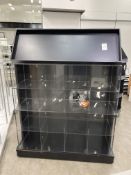 Black display Unit with Perspex Compartments