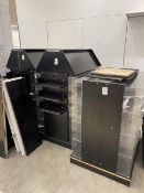 A selection of wooden display units