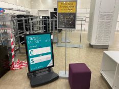 x2 Signs With x1 purple Pouffee