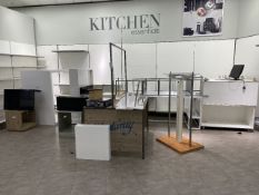 assortment of storage units and tables