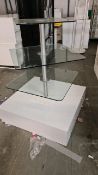 Glass Rotational Display Table (Faulty Base)