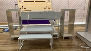 Assortment of White Display Units