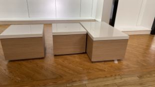 X3 Display Tables on Wheels