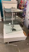 Glass Rotational Display Table (Faulty Base)