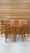 Surowe Wooden Bar Stool X4
