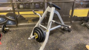 Horizontal Rowing Trainer With Ajustable Weights