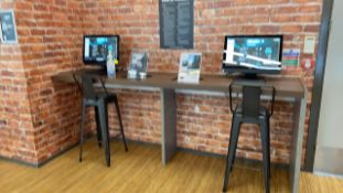 Bench Unit Including 2x Metal Stool