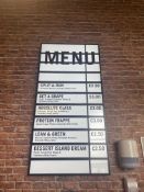 Large Menu Sign