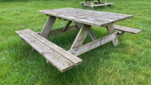Outdoor A-Frame Picnic Table