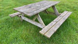 Outdoor A-Frame Picnic Table