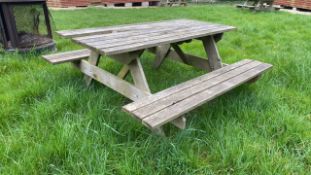 Outdoor A-Frame Picnic Table