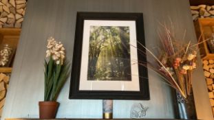 Large Picture Frame with Faux-Flowers