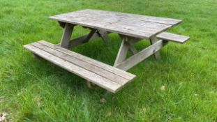 Outdoor A-Frame Picnic Table