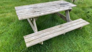 Outdoor A-Frame Picnic Table