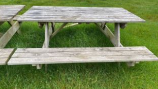Outdoor A-Frame Picnic Table