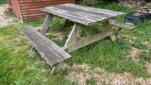 Outdoor A-Frame Picnic Table