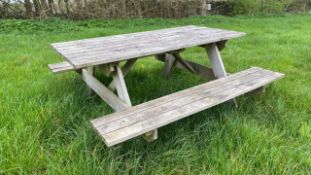Outdoor A-Frame Picnic Table