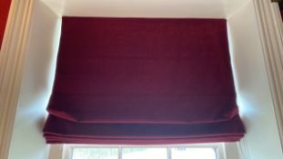 Red Roller Blind X2