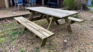 Outdoor A-Frame Picnic Table