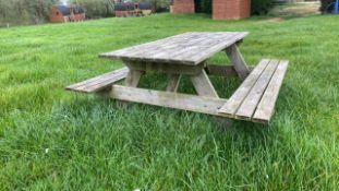 Outdoor A-Frame Picnic Table