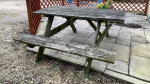 Outdoor A-Frame Picnic Table