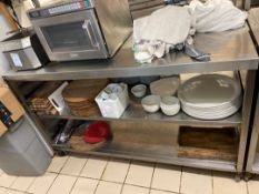 Stainless Steel Preparation Unit with Shelves