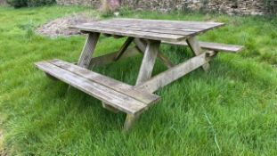 Outdoor A-Frame Picnic Table
