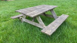 Outdoor A-Frame Picnic Table