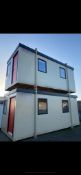 2 x 20ft site offices cabins welfare containers