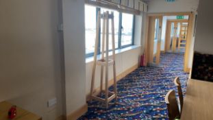 Wooden Framed Coat Hanging Stand With Metal Hooks