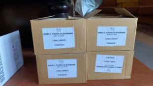 4 Boxes Of Simply Yours Glassware
