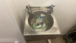Small hand washing sink