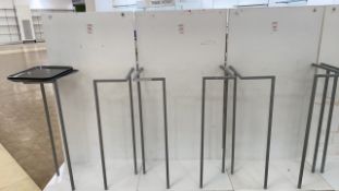Double Sided White Partitioned Display Unit