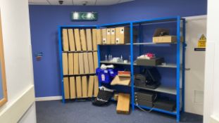 1 Row Of Blue Racking