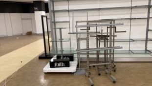 Job Lot Of Miscellaneous Shop Fittings And Shelving Units