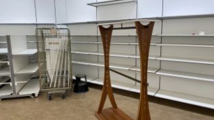 Wooden Effect Double Clothes Rail