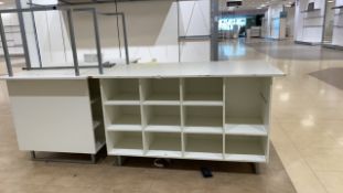 Large White Shelving Display Unit