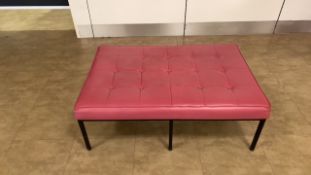 Leather Effect Low Level Bench Seating