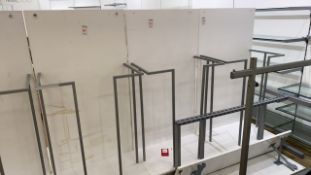 Double Sided White Partitioned Display Unit