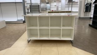 Large White Shelving Display Unit