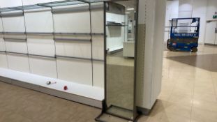 Large Metal Framed Freestanding Mirror