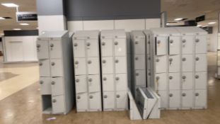 Job Lot Of Large Grey Lockers Of Various Sizes