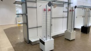 Mobile Sunglasses Rack With Mirrors