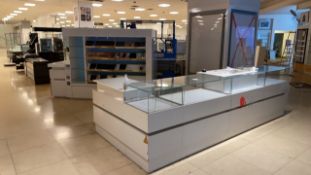 Large Bespoke L Shaped Servery And Display Unit