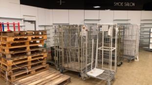 Lot Of 10 Metal Storage Crates