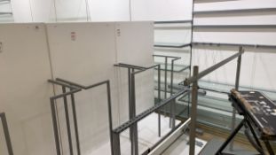 Double Sided White Partitioned Display Unit