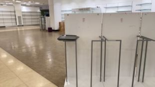 Double Sided White Partitioned Display Unit