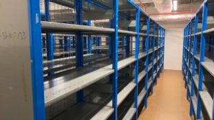 2 Rows Of Blue Racking