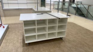Large White Shelving Display Unit
